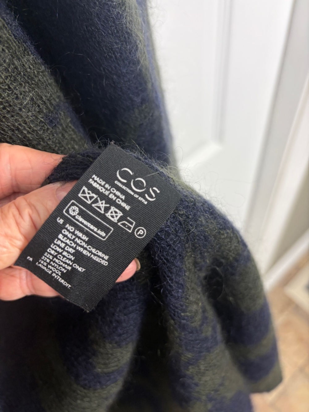COS Mohair Longline Duster/ Open Front Cardigan Size L - Picture 7 of 11